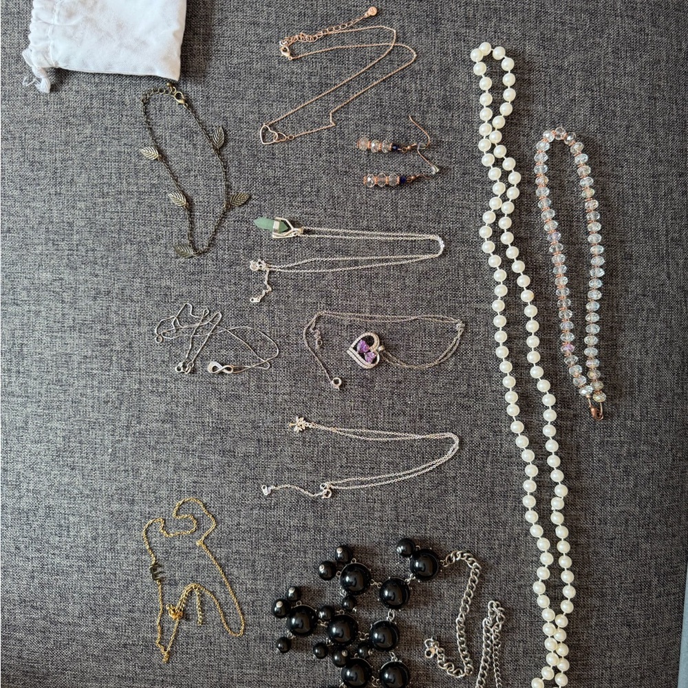 Elegant Silver and Gold Jewelry Set